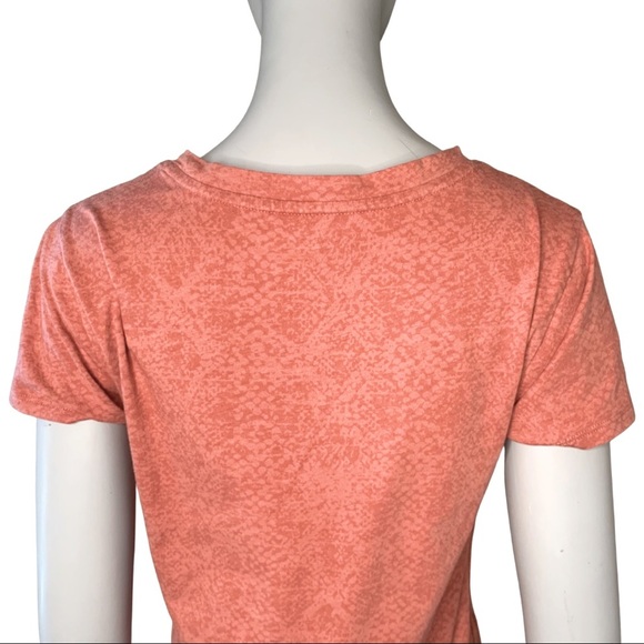 ATHLETA Daily Snake Tee 100% Cotton Etruscan Red Orange Size XS Style# 530842 - Picture 9 of 14